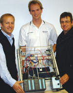 From left: Martin Taverner, Quintin Kruse and Prof. Theo van Niekerk